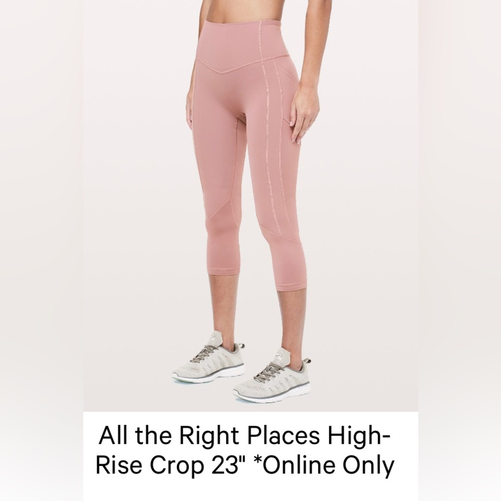 Lululemon All The Right Places High Rise Legging in Spanish Rose